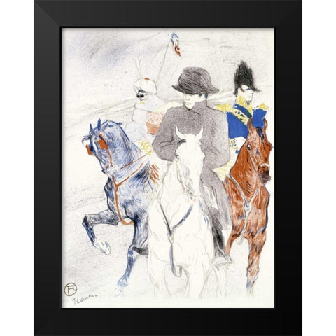 Napoleon Black Modern Wood Framed Art Print by Toulouse-Lautrec, Henri
