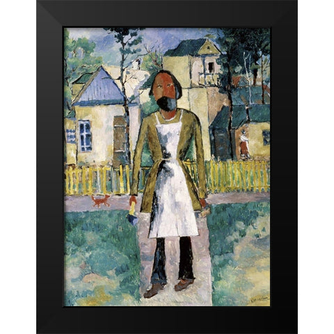 Carpenter Black Modern Wood Framed Art Print by Malevich, Kazimir