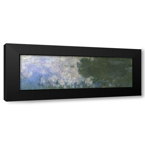 Water Lilies (Nympheas) X Black Modern Wood Framed Art Print with Double Matting by Monet, Claude