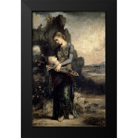 Orpheus Black Modern Wood Framed Art Print by Moreau, Gustave