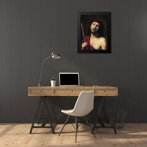 Wretched Black Modern Wood Framed Art Print by Ribera, Jusepe de