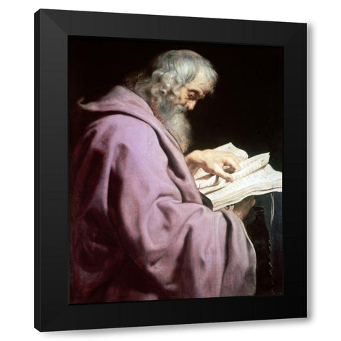 Simon Black Modern Wood Framed Art Print by Rubens, Peter Paul