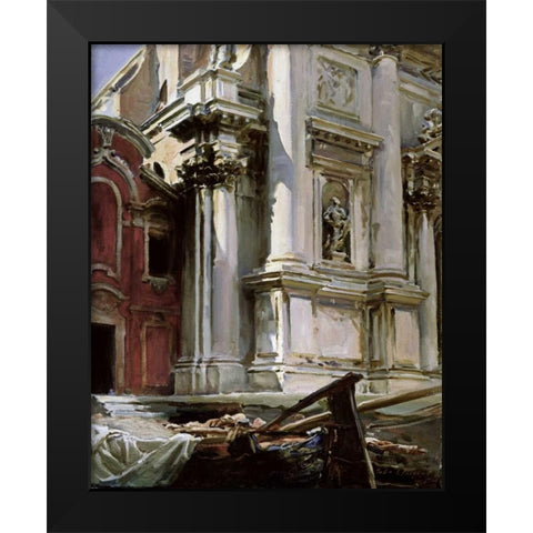 Church of San Stae, Venice Black Modern Wood Framed Art Print by Sargent, John Singer