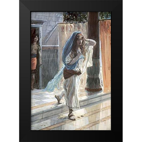 Desolation of Tamar Black Modern Wood Framed Art Print by Tissot, James