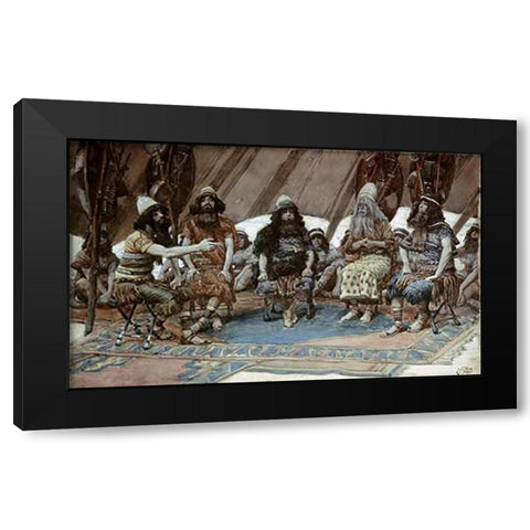 Kings of The Five Great Cities Black Modern Wood Framed Art Print by Tissot, James