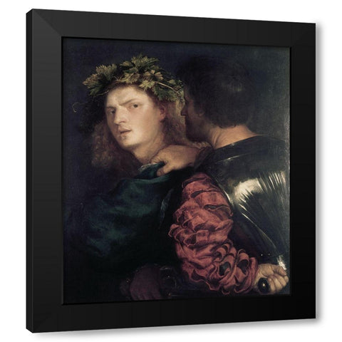 Bravo Black Modern Wood Framed Art Print with Double Matting by Titian