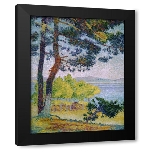 Afternoon at Pardigon Black Modern Wood Framed Art Print by Cross, Henri Edmond