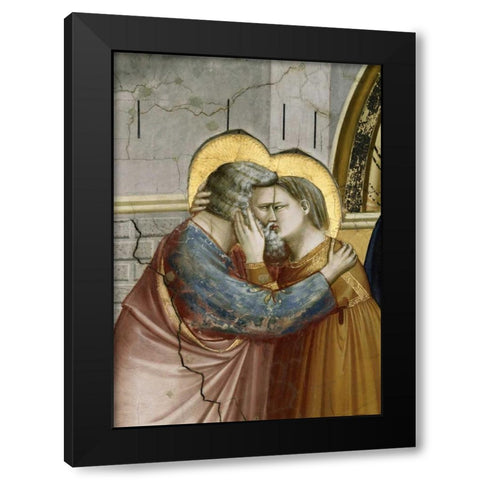 Meeting at the Golden Gate - Detail Black Modern Wood Framed Art Print with Double Matting by Giotto