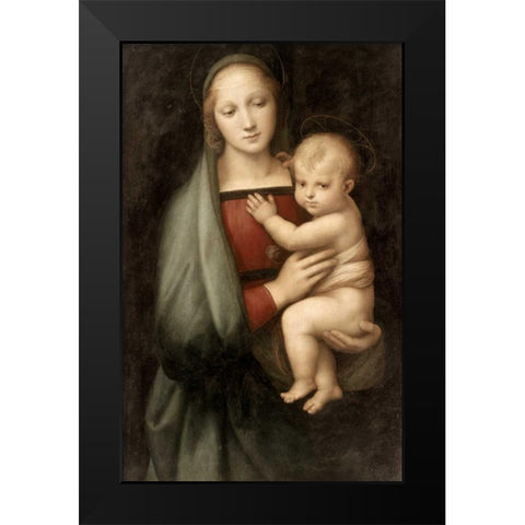 Madonna and Child Black Modern Wood Framed Art Print by Lippi, Filippo