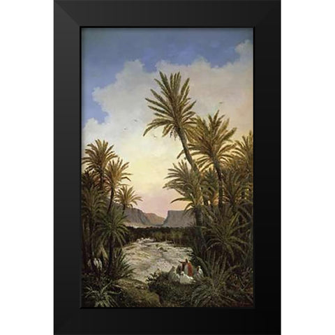 The Gorge of El Kantara Black Modern Wood Framed Art Print by Lucy, Adrian