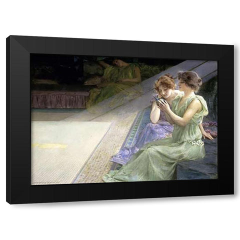 Iridescence Black Modern Wood Framed Art Print by Mowbray, Henry Siddons