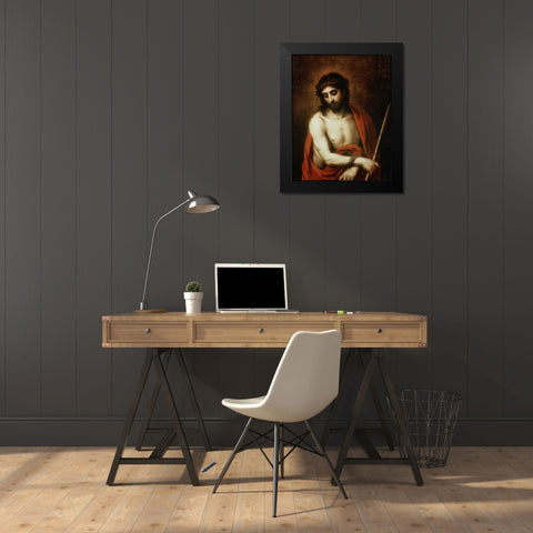 Ecce Homo Bartolom Black Modern Wood Framed Art Print by Murillo, Bartolome Esteban
