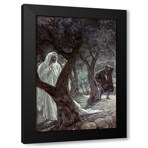 Museumist Appearing to Peter Black Modern Wood Framed Art Print with Double Matting by Tissot, James