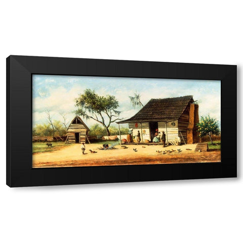 The Orange Tree Black Modern Wood Framed Art Print by Walker, William Aiken