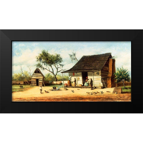 The Orange Tree Black Modern Wood Framed Art Print by Walker, William Aiken