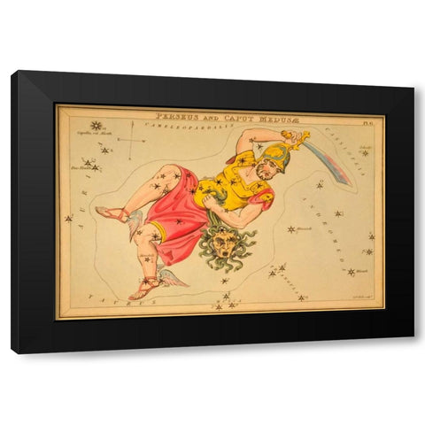 Perseus and Caput Medusæ, 1825 Black Modern Wood Framed Art Print by Aspin, Jehoshaphat