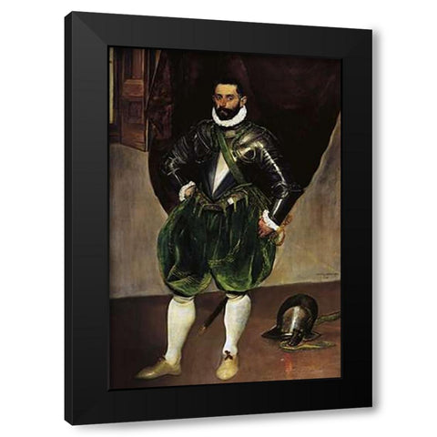 Vincenzo Anastagi Black Modern Wood Framed Art Print with Double Matting by Greco, El