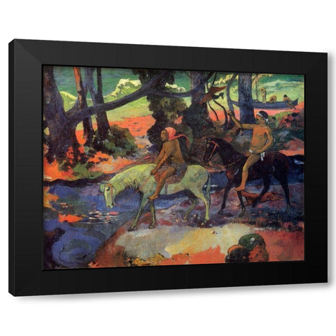 The Ford Black Modern Wood Framed Art Print with Double Matting by Gauguin, Paul