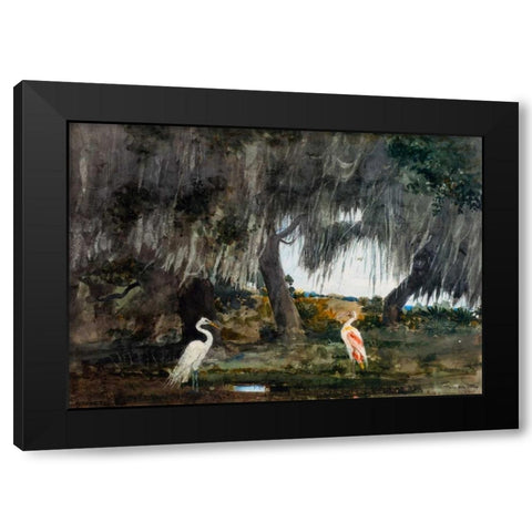 At Tampa Black Modern Wood Framed Art Print with Double Matting by Homer, Winslow