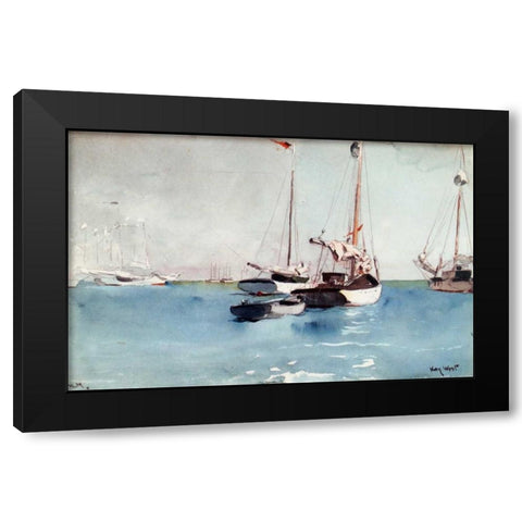 Key West Black Modern Wood Framed Art Print by Homer, Winslow