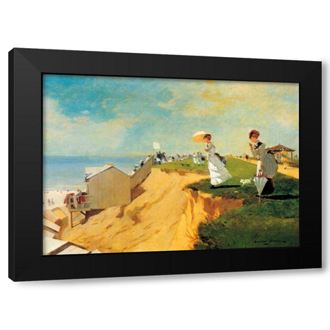 Long Branch New Jersey Black Modern Wood Framed Art Print with Double Matting by Homer, Winslow