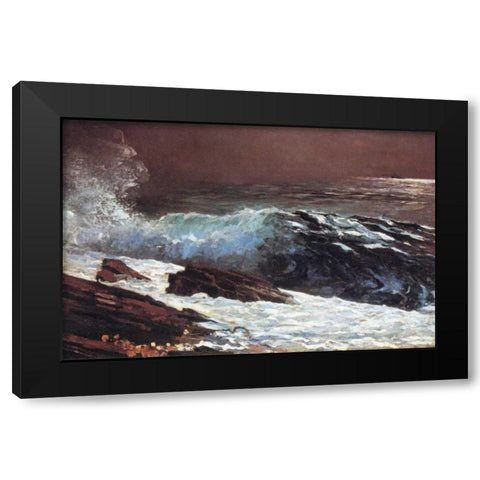Sunlight On The Coast Black Modern Wood Framed Art Print with Double Matting by Homer, Winslow