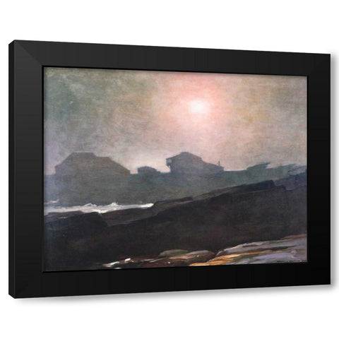 The Artists Studio In An Afternoon Fog Black Modern Wood Framed Art Print with Double Matting by Homer, Winslow