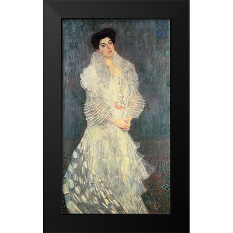 Hermine Gallia 1904 Black Modern Wood Framed Art Print by Klimt, Gustav