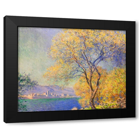 Antibes 1888 Black Modern Wood Framed Art Print by Monet, Claude