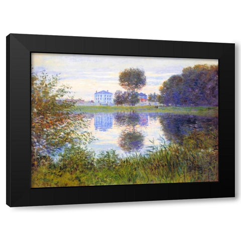 Arbre En Boule Argenteuil 1876 Black Modern Wood Framed Art Print by Monet, Claude