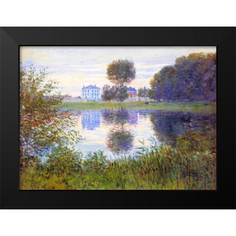 Arbre En Boule Argenteuil 1876 Black Modern Wood Framed Art Print by Monet, Claude