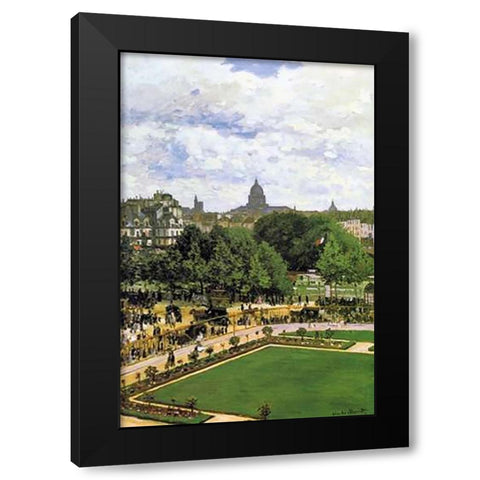 The Garden Of The Princess 1867 Black Modern Wood Framed Art Print with Double Matting by Monet, Claude