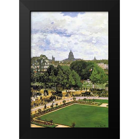The Garden Of The Princess 1867 Black Modern Wood Framed Art Print by Monet, Claude