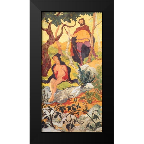 LExorcisme Black Modern Wood Framed Art Print by Ranson, Paul