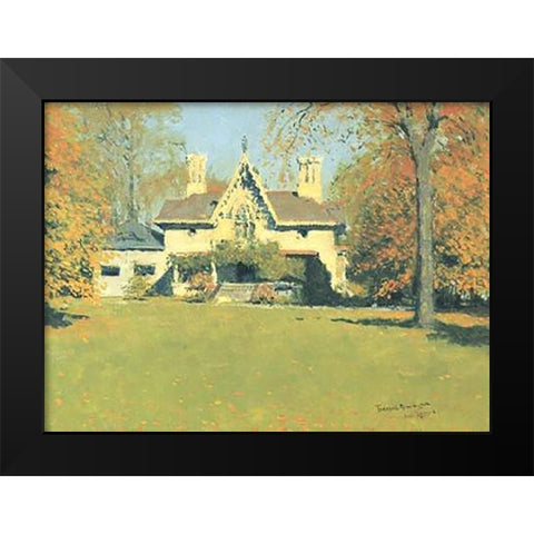 Endion Black Modern Wood Framed Art Print by Remington, Frederic