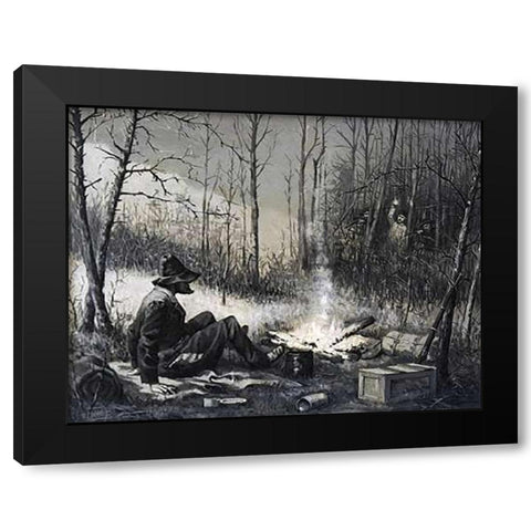 The Capture Of The German Black Modern Wood Framed Art Print with Double Matting by Remington, Frederic