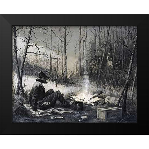 The Capture Of The German Black Modern Wood Framed Art Print by Remington, Frederic