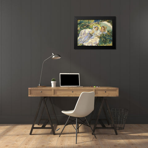 Simplon Pass, the Tease, 1911 Black Modern Wood Framed Art Print by Sargent, John Singer