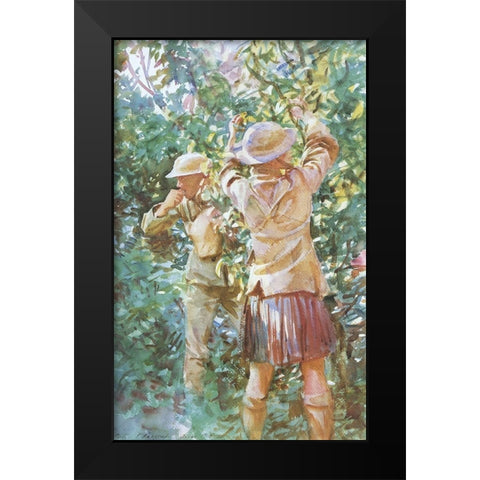 Thou Shalt Not Steal Black Modern Wood Framed Art Print by Sargent, John Singer