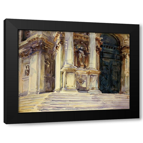 Venice, La Salute, 1909 Black Modern Wood Framed Art Print with Double Matting by Sargent, John Singer
