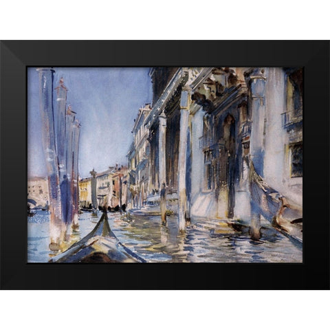 View of the Grand Canal, 1904 Black Modern Wood Framed Art Print by Sargent, John Singer