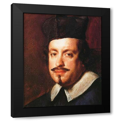 Camillo Massimi Black Modern Wood Framed Art Print by Velazquez, Diego