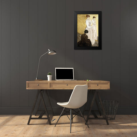 The Fitting Black Modern Wood Framed Art Print by Cassatt, Mary