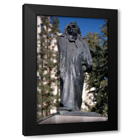 Monument to Honore de Balzac, 1897 Black Modern Wood Framed Art Print by Rodin, Auguste