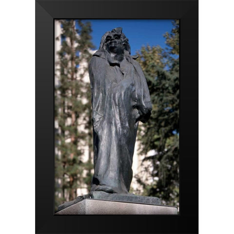 Monument to Honore de Balzac, 1897 Black Modern Wood Framed Art Print by Rodin, Auguste