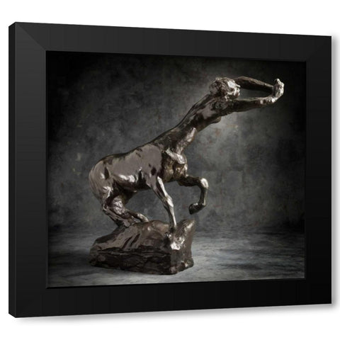 Female Centaur, ca. 1887-1889 Black Modern Wood Framed Art Print with Double Matting by Rodin, Auguste