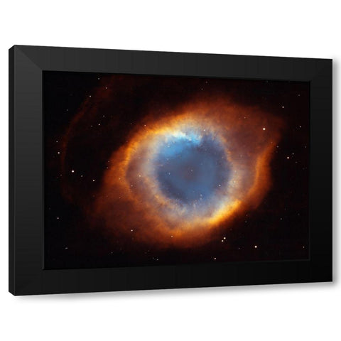 Helix Nebula - a Gaseous Envelope Expelled By a Dying Star Black Modern Wood Framed Art Print by NASA