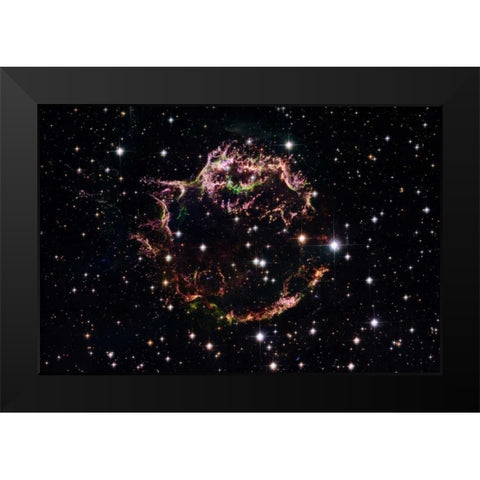 Supernova Remnant Cassiopeia A - March 2004 Black Modern Wood Framed Art Print by NASA