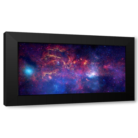 NASAs Great Observatories Examine the Galactic Center Region Black Modern Wood Framed Art Print by NASA