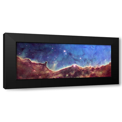 Hubble Image of NGC 3324 Black Modern Wood Framed Art Print with Double Matting by NASA